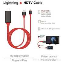 Переходник iPhone -HDMI/телевизор iPad Lightning монитор айфон адаптер
