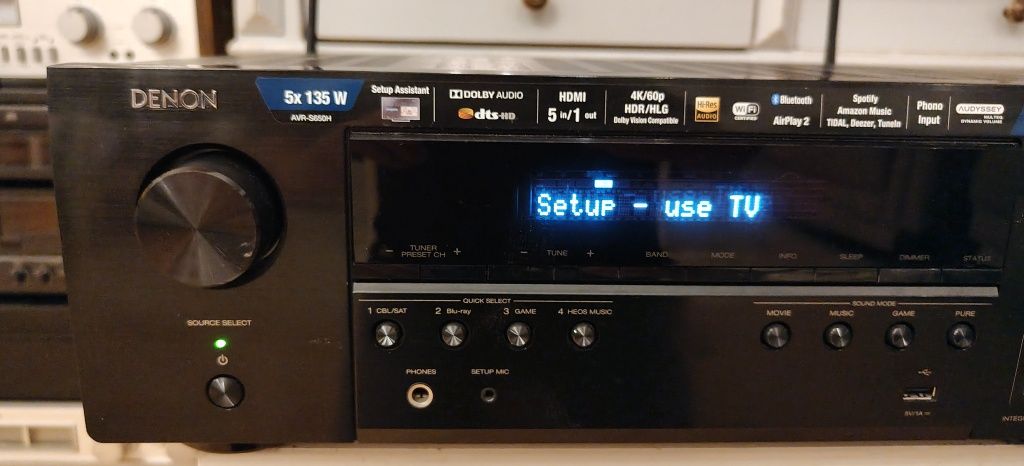 Amplituner DENON AVR-S650H. Bluetooth,AirPlay 2, Wi-Fi