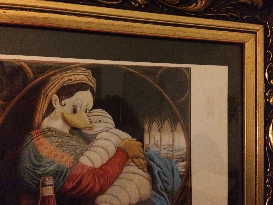 Litografia de Fernando Bellver - "Madonna Michelin"