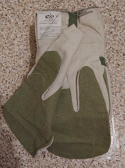 Рукавицы комбинованные и рукавицы брезентовые
