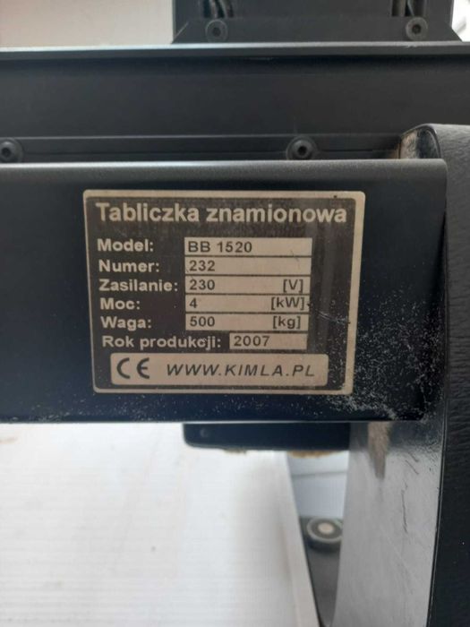 Używany Ploter frezujący KIMLA BB 1520