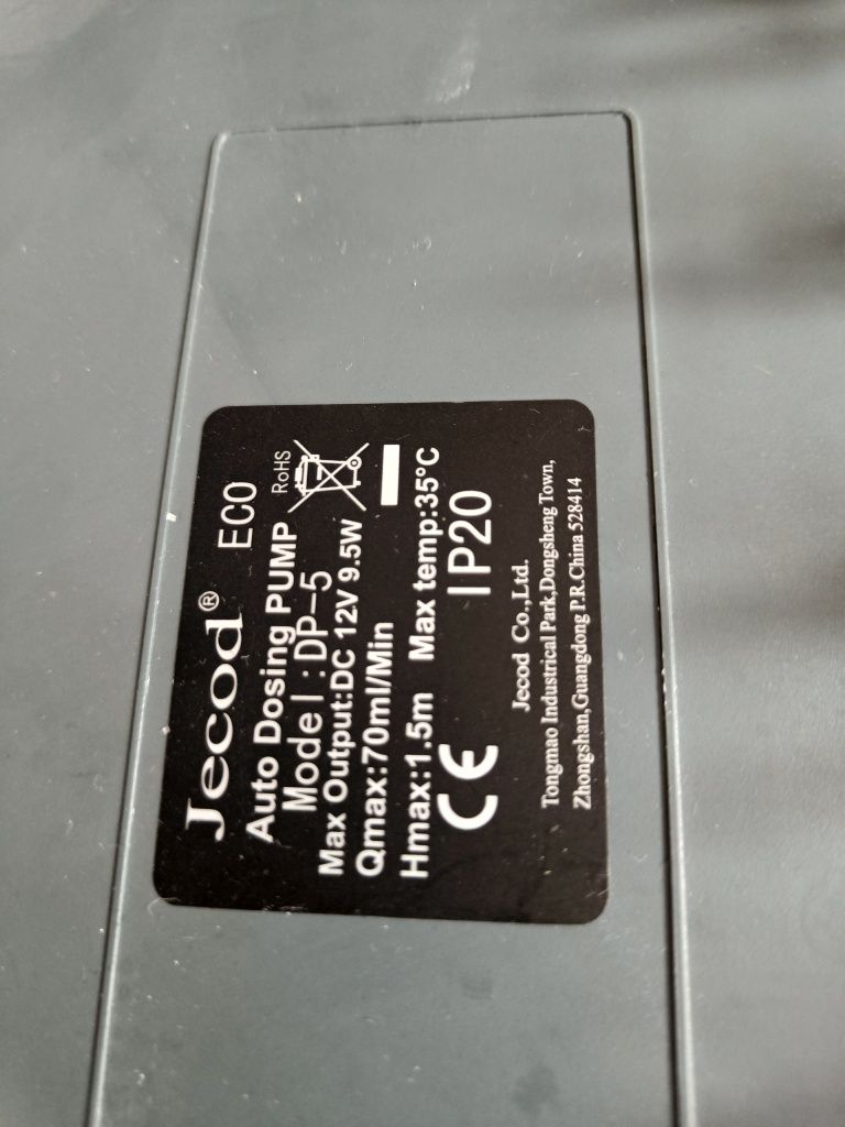 Pompa dozująca do akwarium morskiego jecod dp-5 Plus gratis baling 3x1