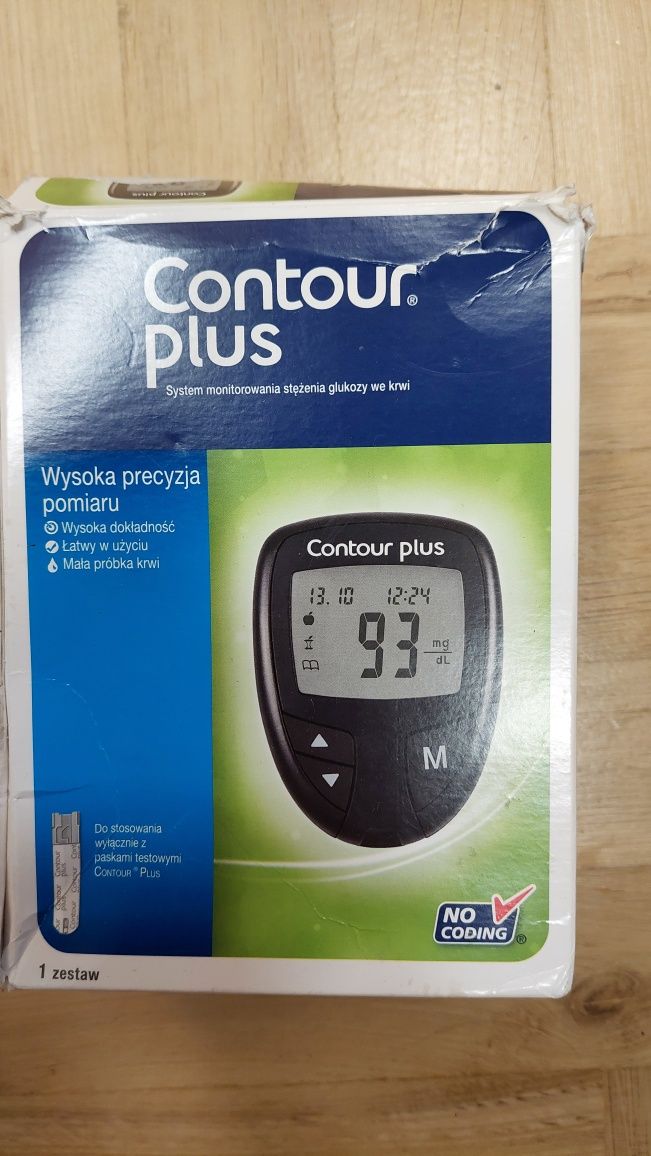 Glukometr Contour Plus z nakłuwaczem i etui