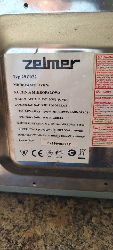 Mikrofalówka Zelmer