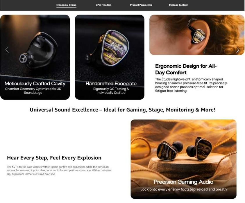 ‼️ Kiwi Ears Étude - гибридные IEM's наушники (1DD + 3BA + 1BN)