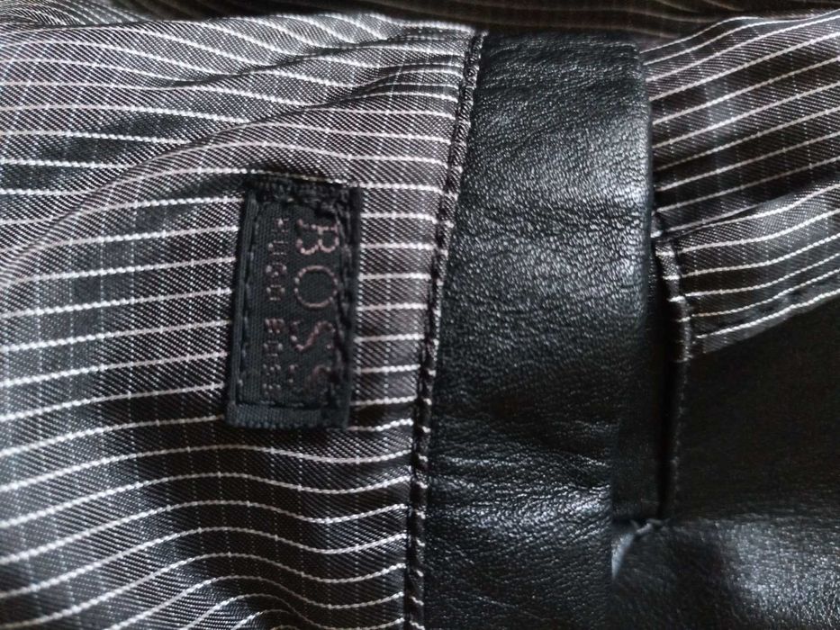 Hugo Boss - elegancka marynarka męska skórzana