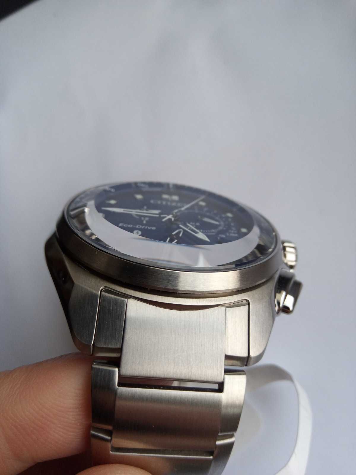 Японские умные часы Citizen Eco-Drive BZ1021-54L, сапфир с огранкой