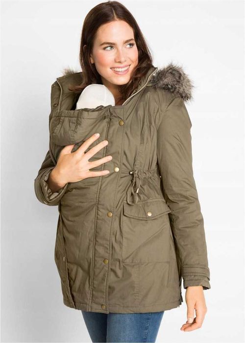 Zimowa Kurtka ciążowa + wstawka dla dzidziusia