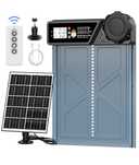 Automatyczne drzwi do kurnika z panelem solarnym pilot aluminiowe
