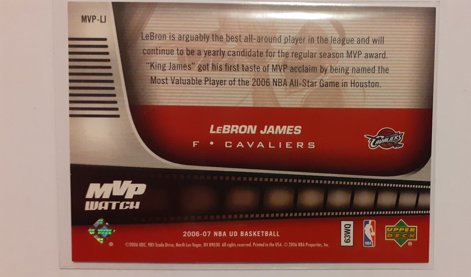 Karta Lebron James Upper Deck 2006/07 Upper Deck