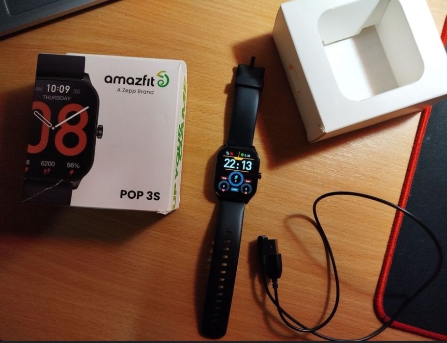 Смарт-годинник Amazfit Pop 3S Black у чудовому стані