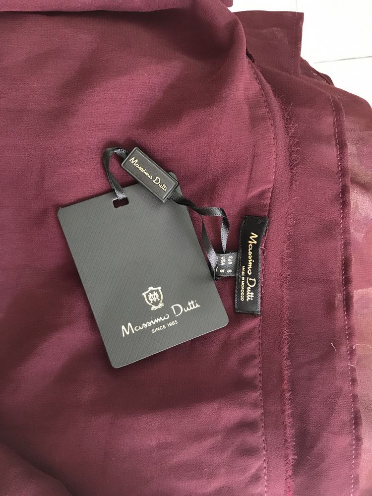 Massimo Dutti top damski S welur NOWY