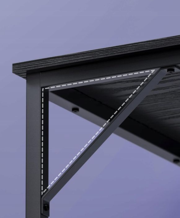 VASAGLE Biurko komputerowe, stół, 60 x 135 x 76 cm LWD043B56V1