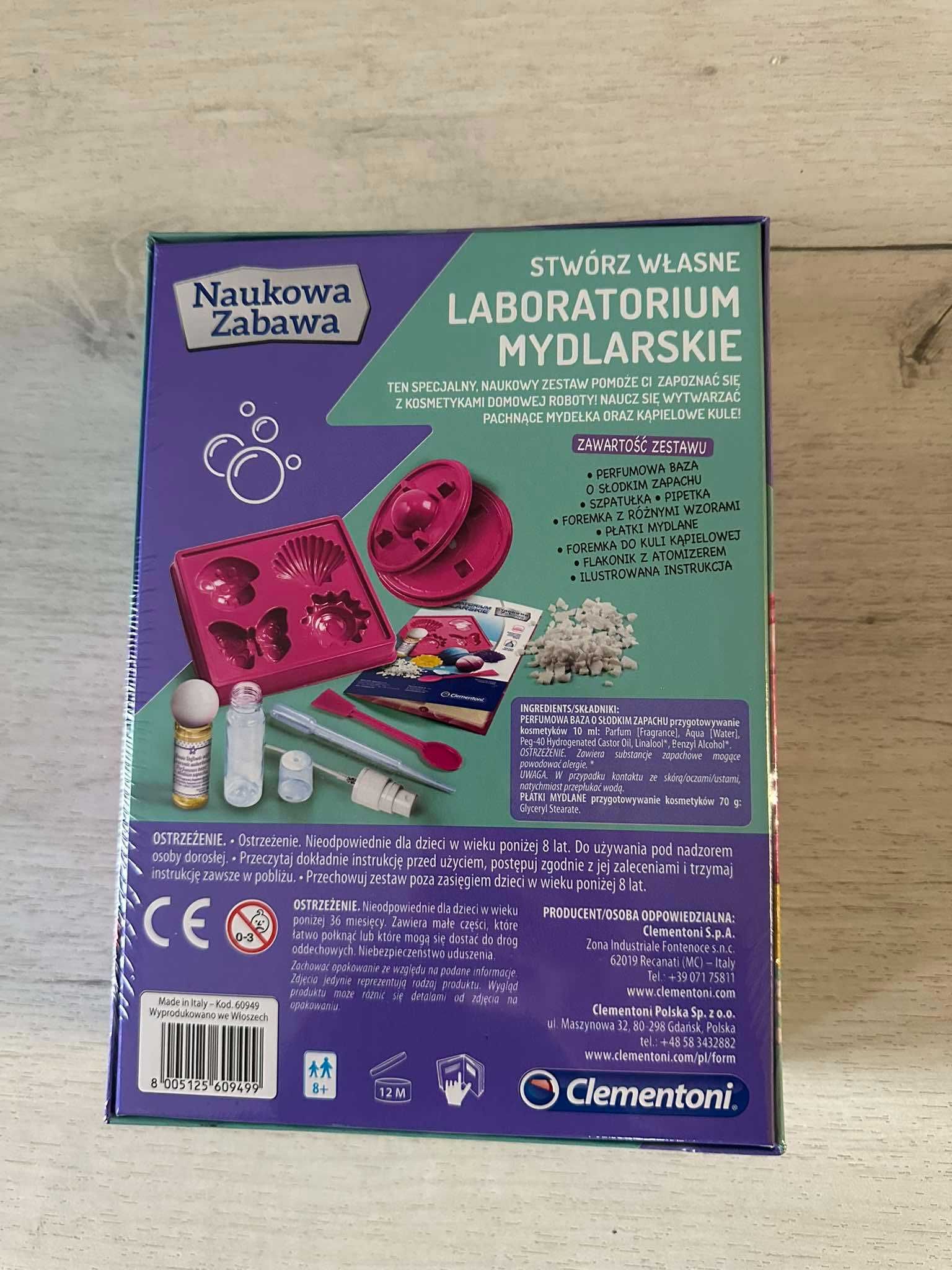 MYDEŁKA Laboratorium mydlarskie Naukowa zabawa Clementoni