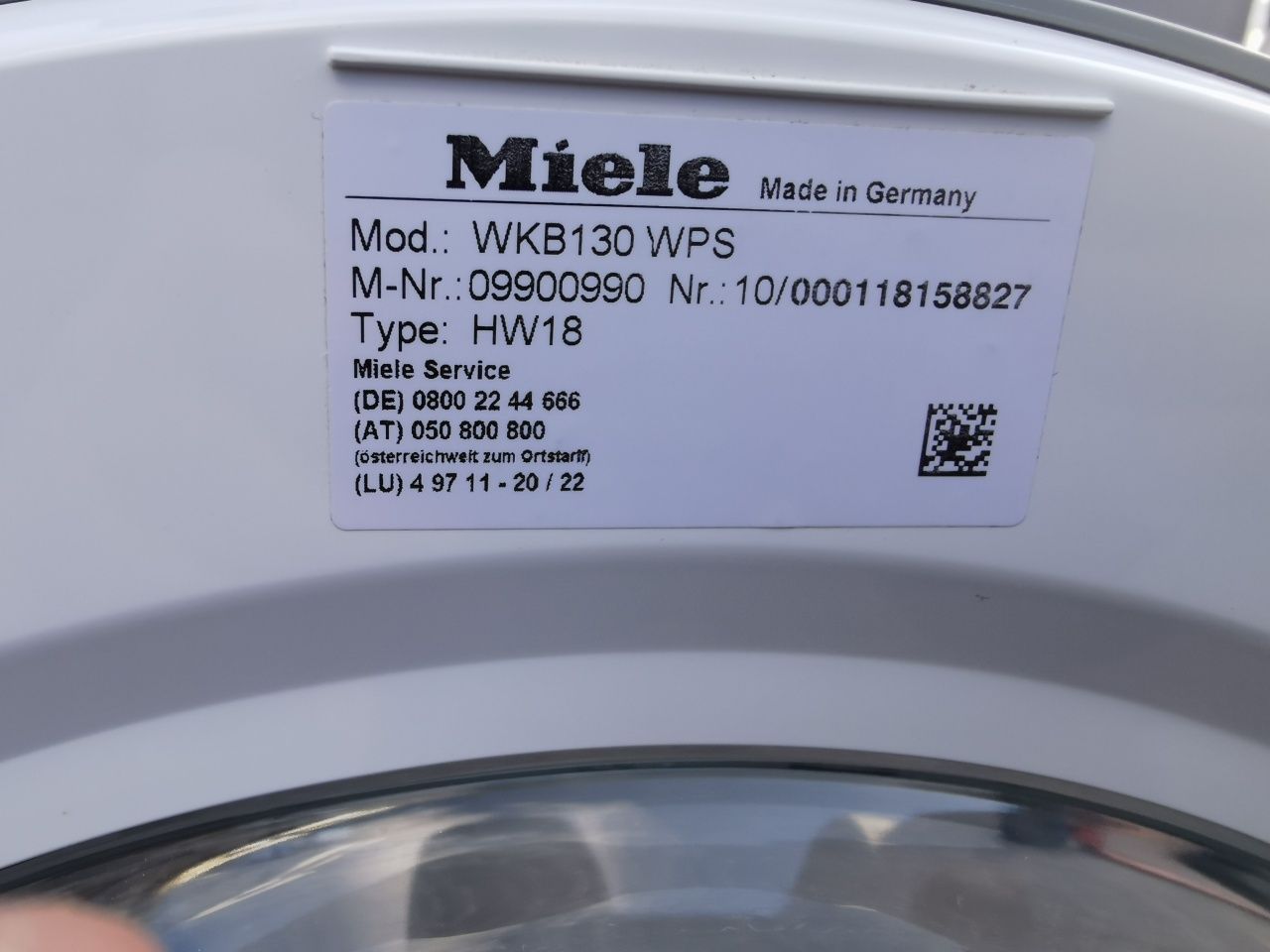 Пральна машина MieleW1 WKB130WPS\Стиральная машина Miele/Гарантія 12