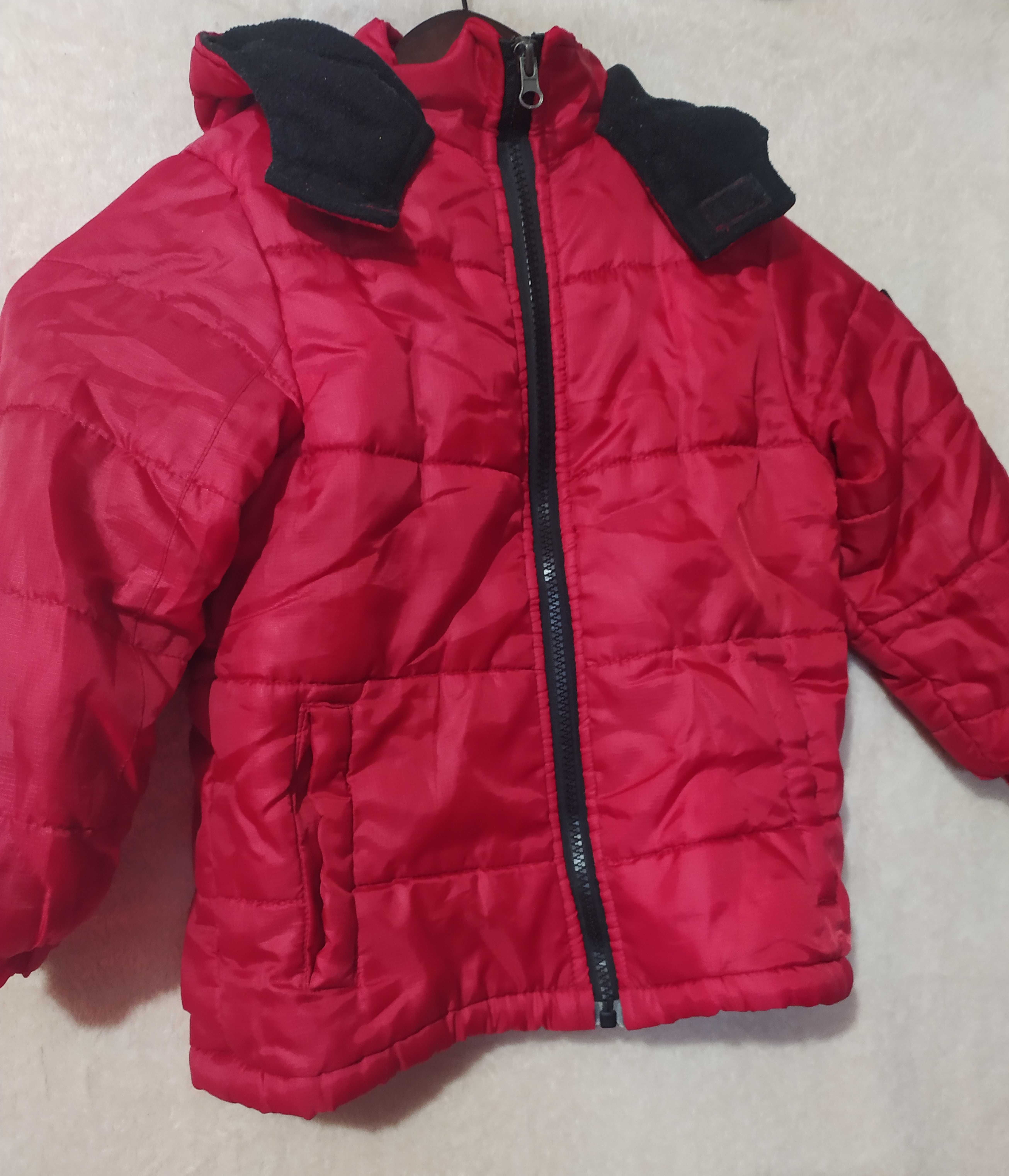 Детская зимняя болоньевая куртка на синтепоне Ixtreme на рост 110 см