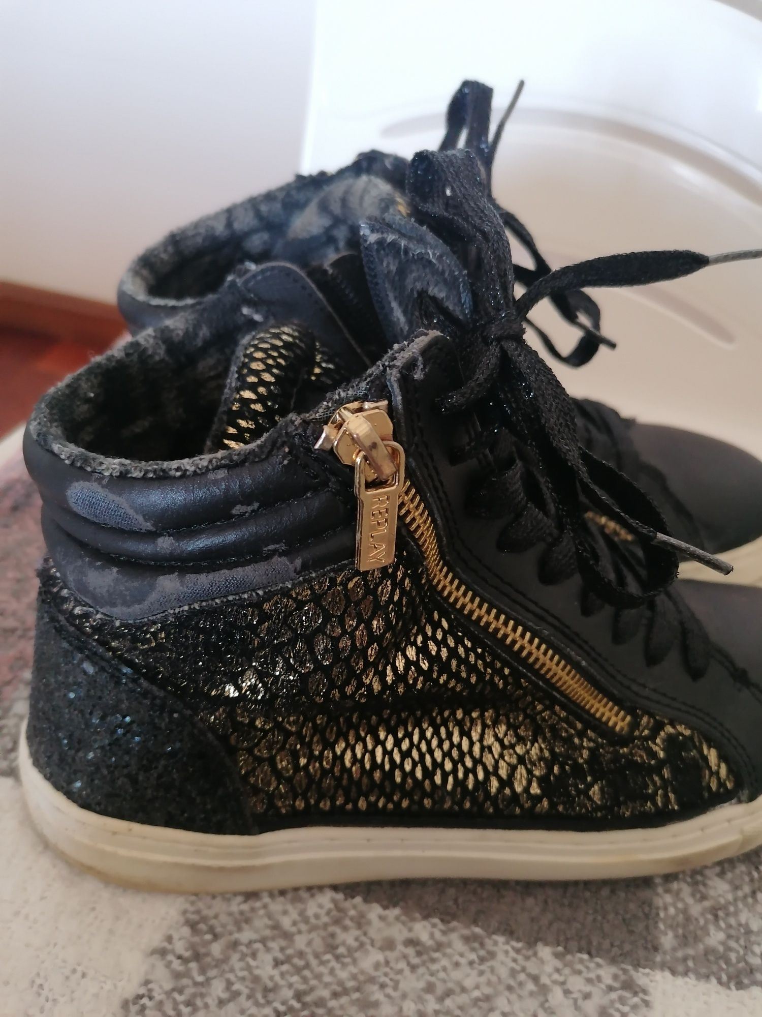 Bota Replay preto