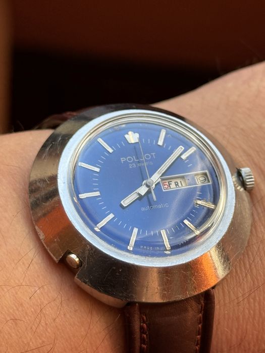 Zegarek Poljot UFO 23jewels Automatic, bardzo duży 46/41mm