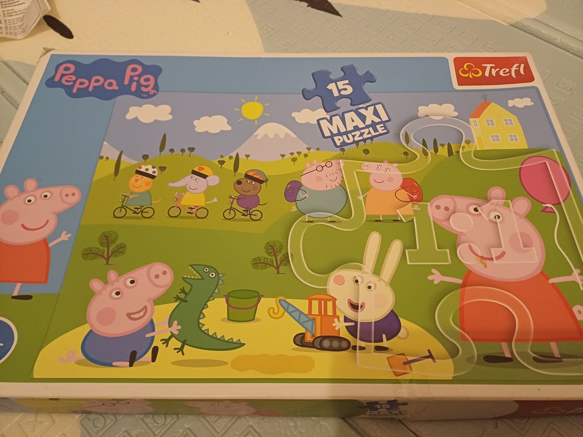 Duże Puzzle Maxi 15 Peppa Pig