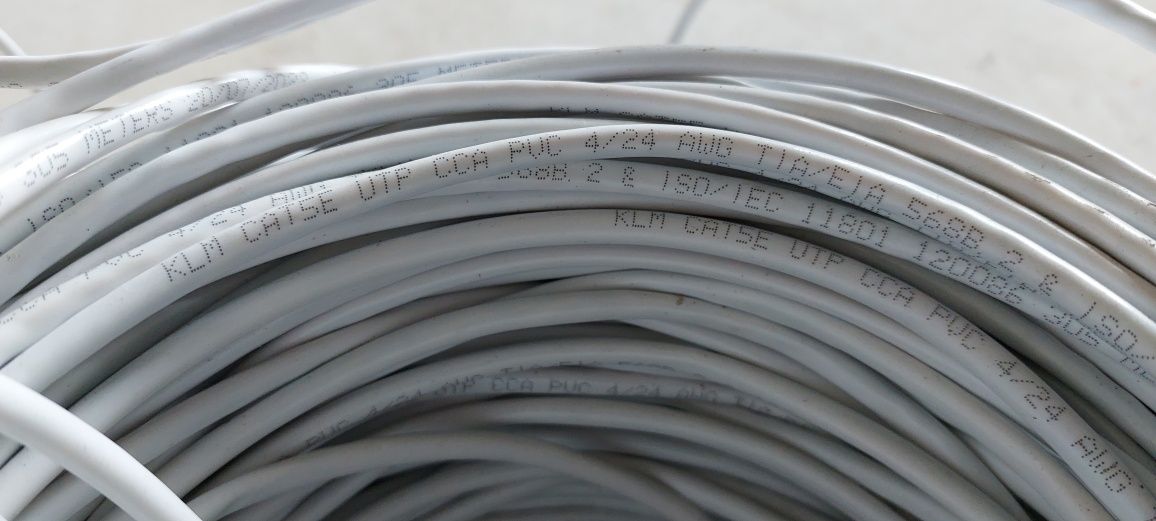 Інтернет кабель klm cat5e utp  139 метрів