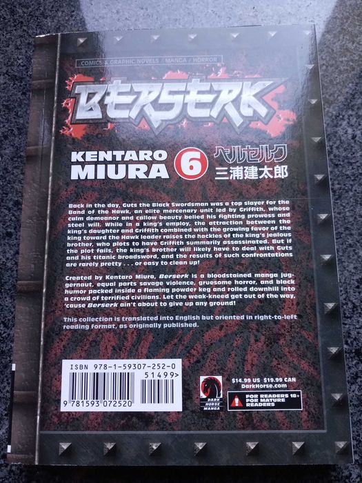 Berserk - vol. 6 - ENG - Dark Horse