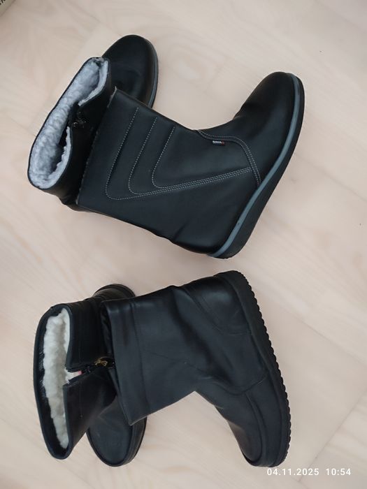 Сапоги чоловічі шкіряні нові зимові р40