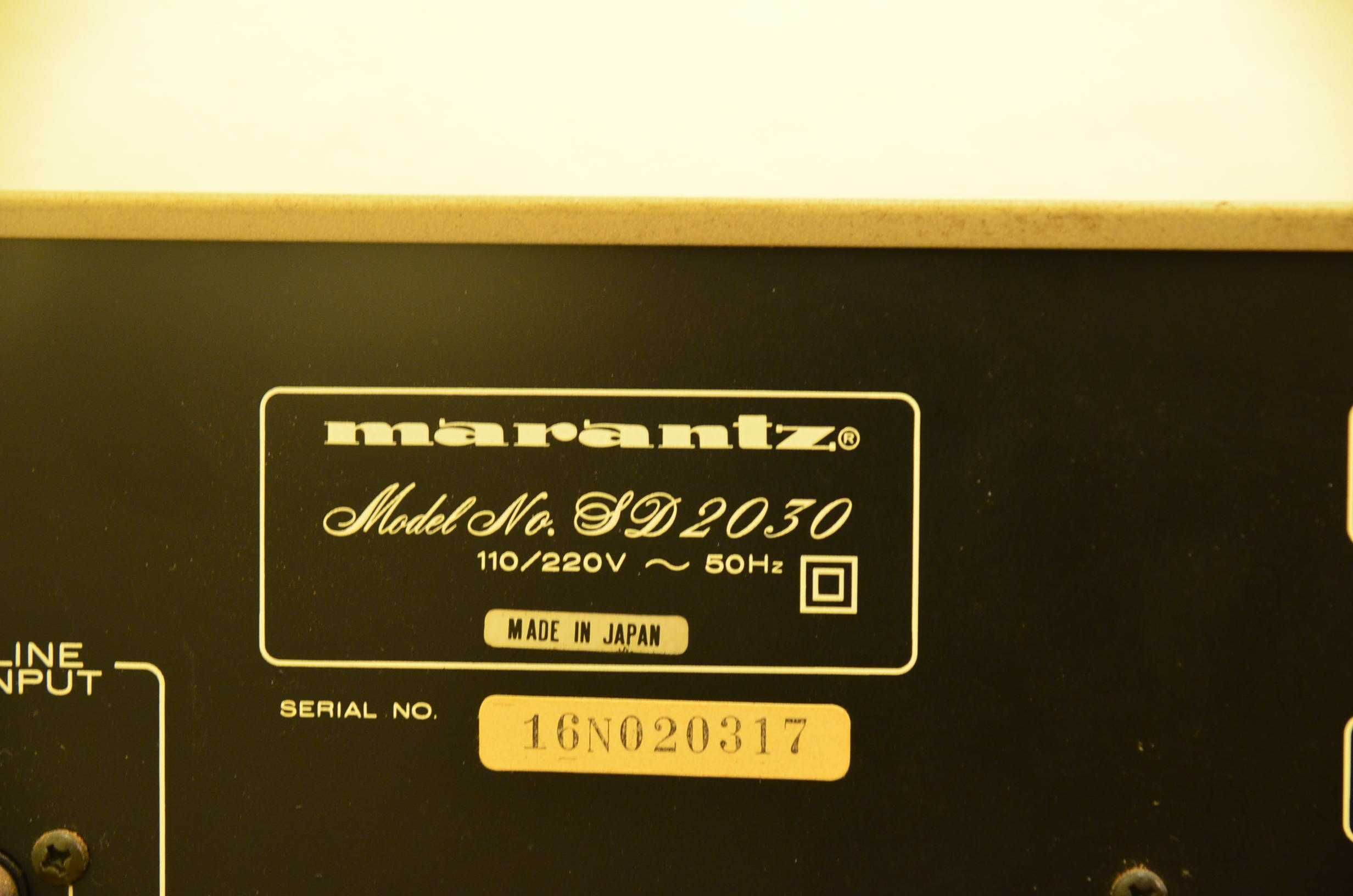 Leitor/ gravador de cassetes Marantz SD 2030