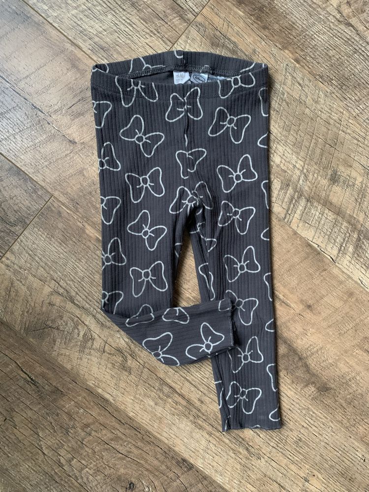 Prążkowane legginsy H&M r. 92