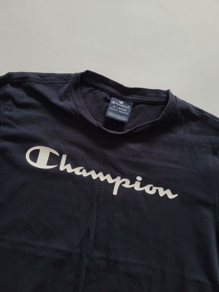 Granatowa bluzka tshirt Champion unisex XS/S 34/36