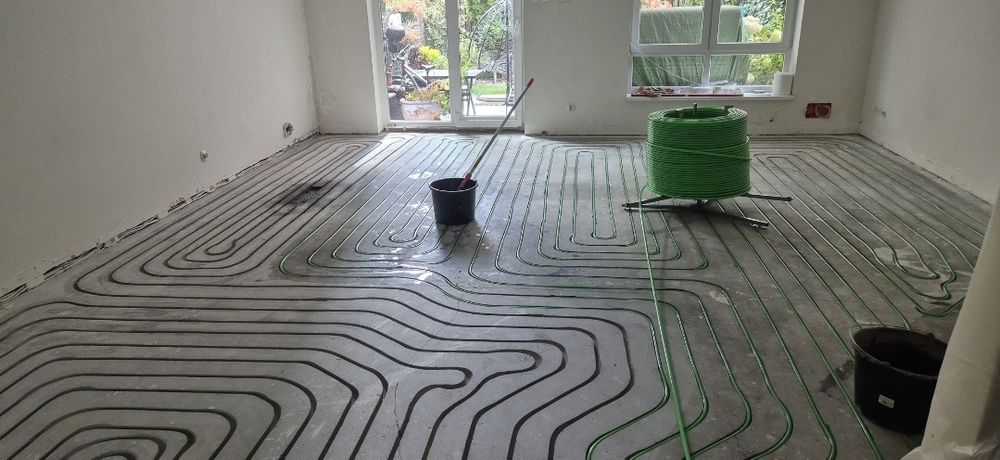 Frezowanie wylewek pod ogrzewanie podłogowe