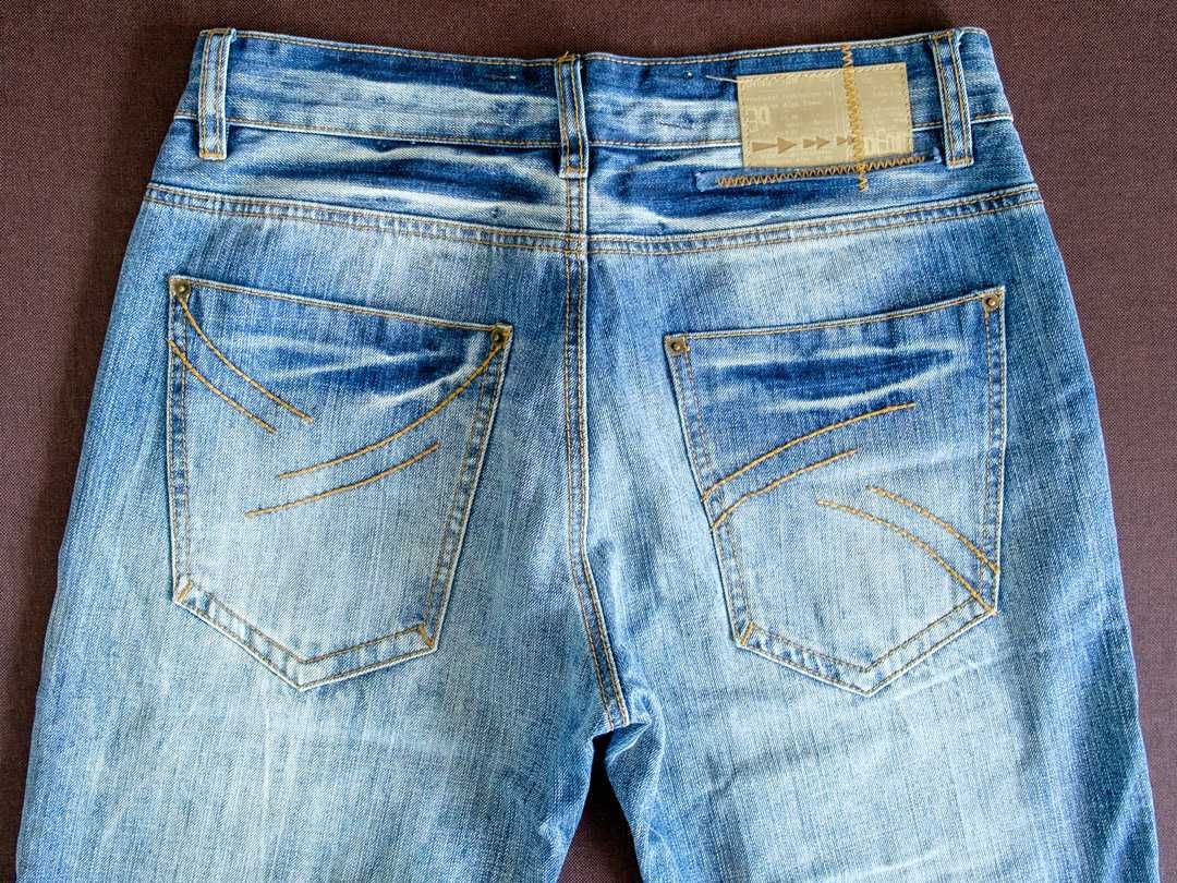 Spodnie męskie Jeansy marki Denim proste długie wzrost 192 cm