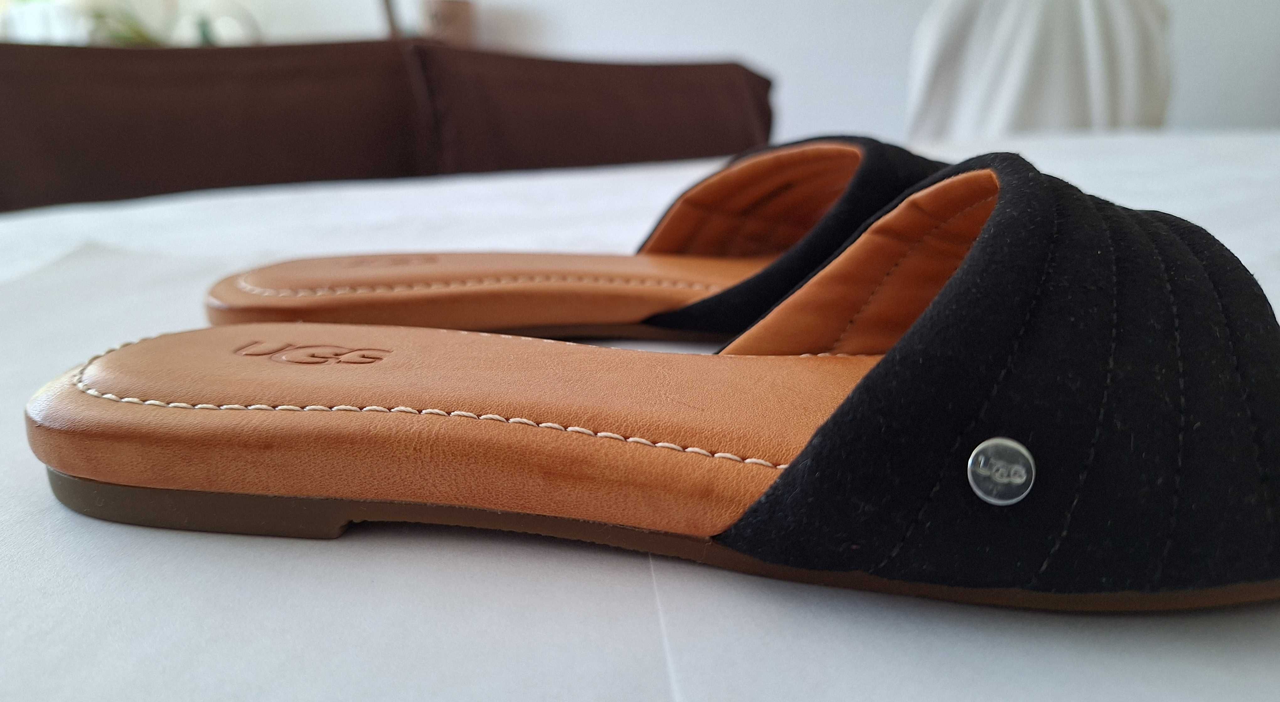 Klapki damskie UGG JURUPA czarne rozm. 37