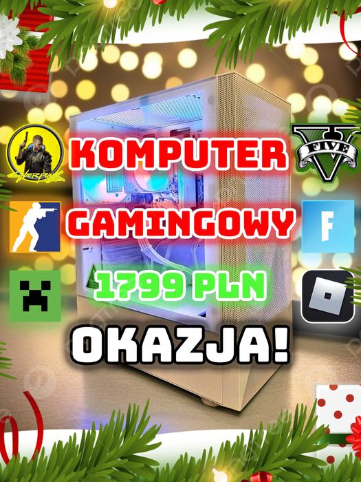 Komputer Gamingowy do Gier Ryzen 3600 GTX 1060 6GB 16 GB RAM 512GB SSD