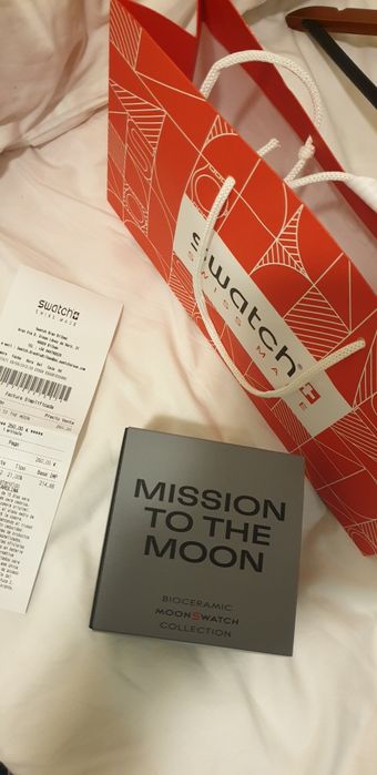 Omega Swatch Mission to the Moon *Novo com Fatura