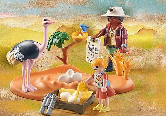 Playmobil Wiltopia - Cuidadores de Avestruzes
