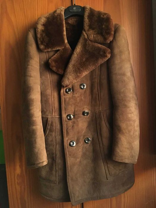 Casaco shearling B3 em pele - tamanho 46 (S)