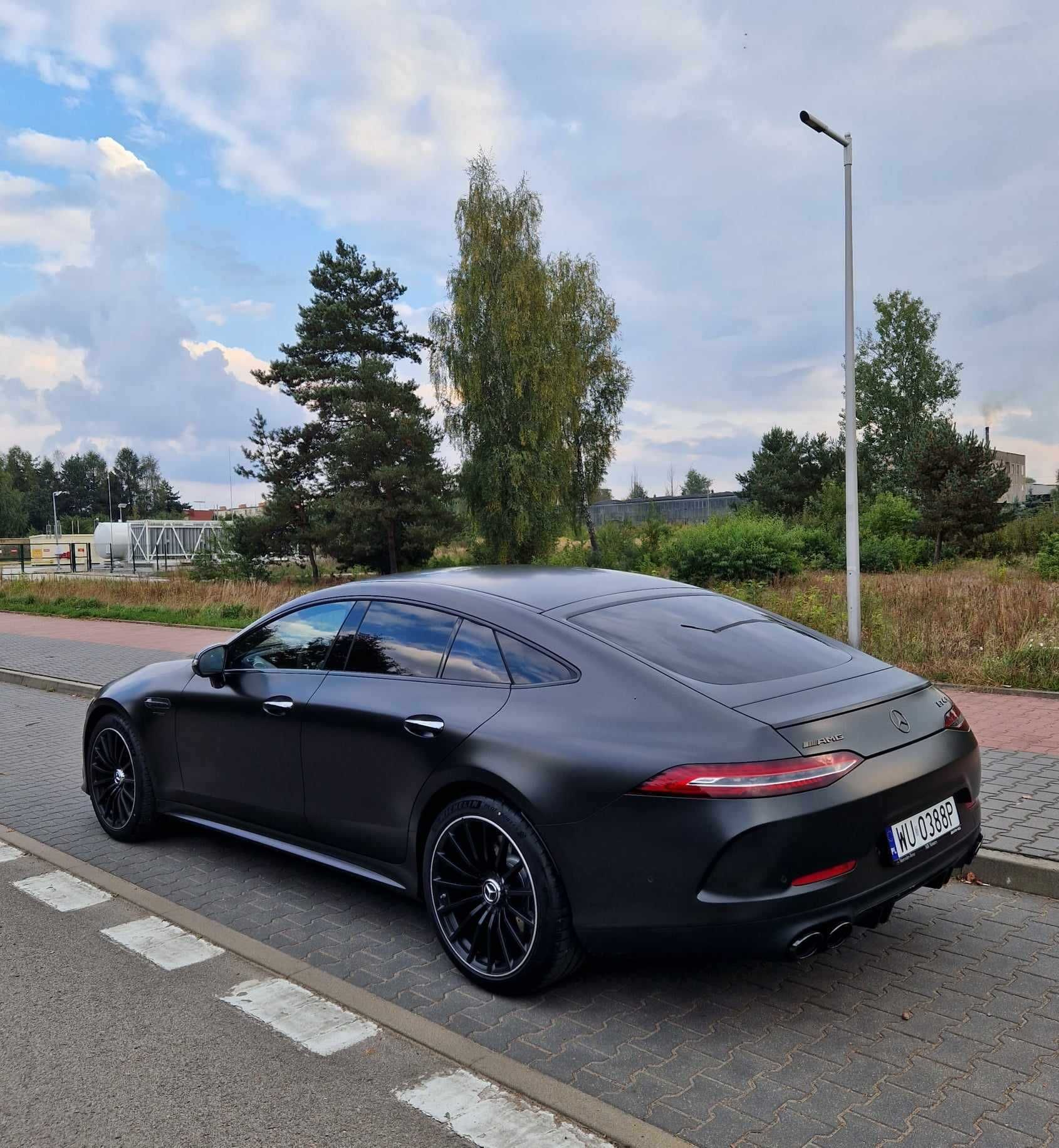 Auto do ślubu Mercedes AMG GT czarny mat Warszawa/BMW X6/Mercedes GLE