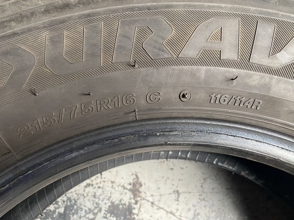 Літня резина шини 6шт 215/75R16C Bridgestone