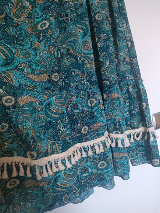 Sukienka jedwabna boho