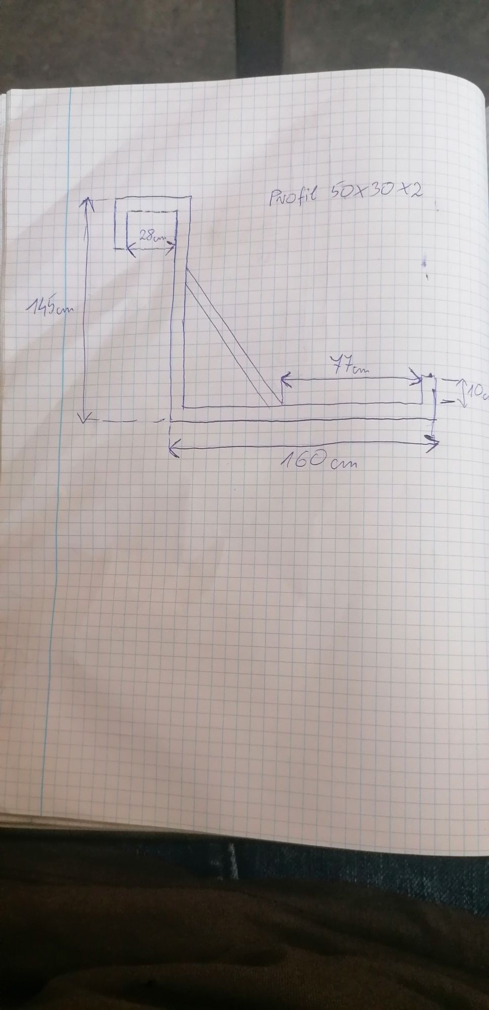 Rusztowanie wiszące  ciesielskie