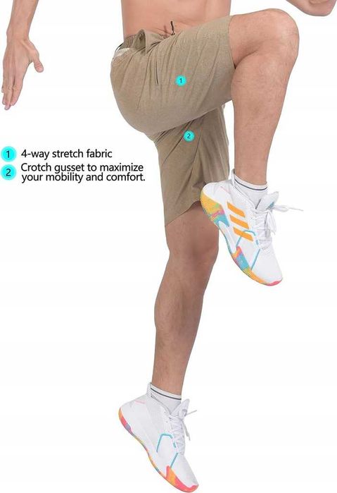 Little Donkey Andy Męskie Szybkoschnące Rozciągliwe Spodenki L/XXL