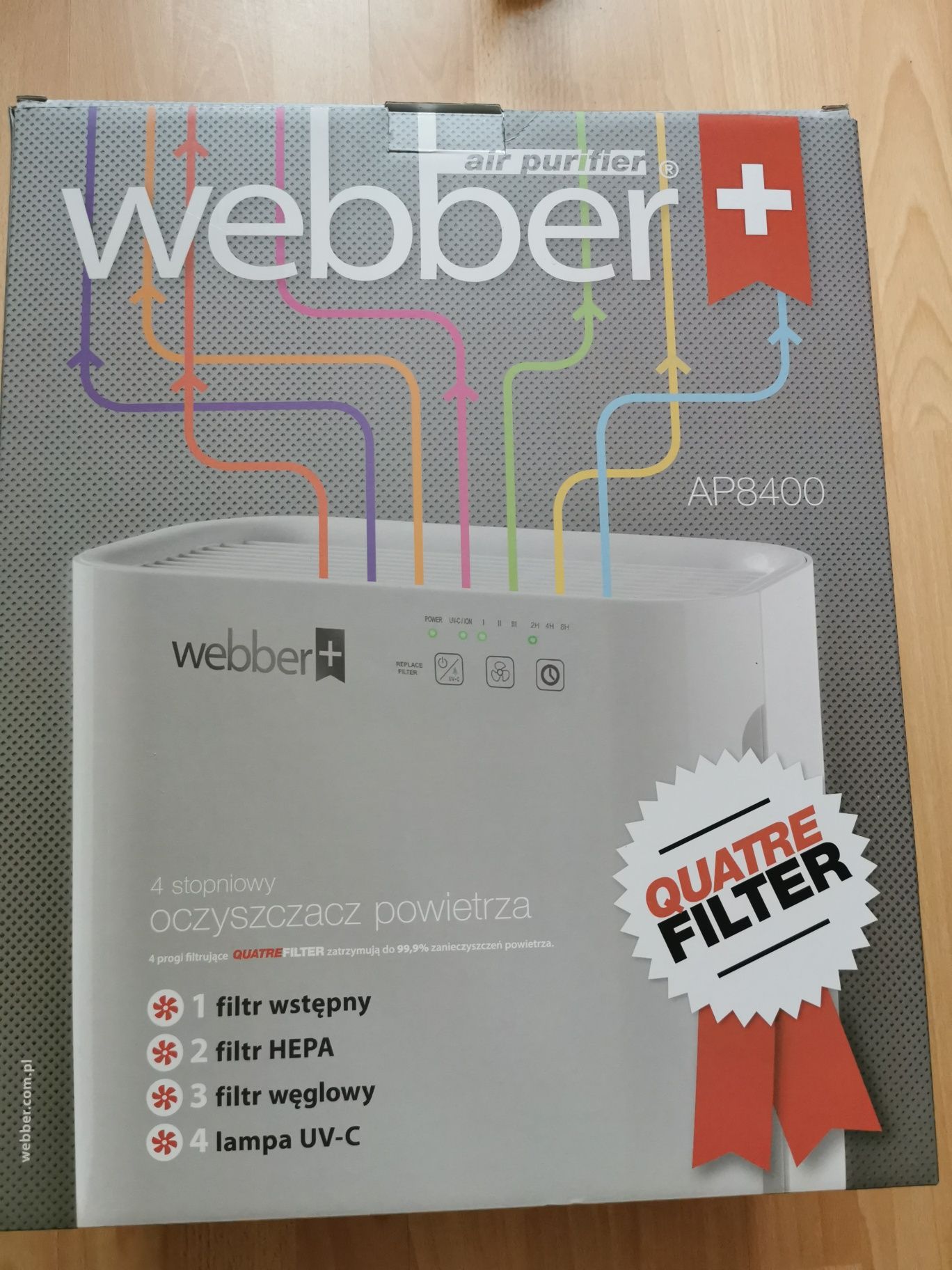 Oczyszczacz powietrza Weber AP 8400. Stan bardzo dobry.