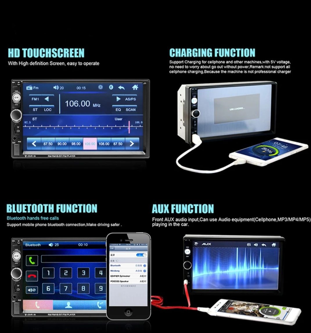 [NOVO] Rádio Inteligente para carro com câmera e controlo remoto