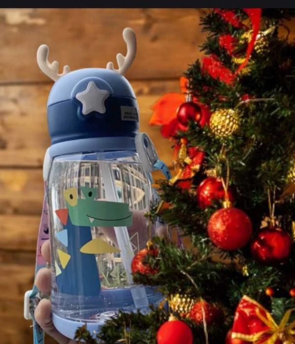 Bidon butelka ze słomką duża butelka kubek