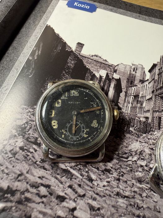 Rellum 41mm zegarek Lotniczy Wojskowy II Wojna Światowa
