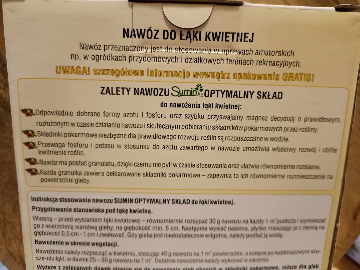 Nawóz do łąki kwiatowej SUMIN 1kg