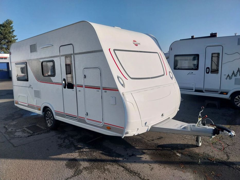 Burstner PRZYCZEPA KEMPINGOWA BURSTNER PREMIO PLUS 440 TK BRAVA MODEL 2024  PROMOCJA! Łóżko opuszczane spod sufitu; Łóżka piętrowe; Max opcja!