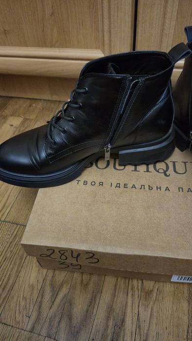 Ботинки 39р, шкіряні, весна осінь
