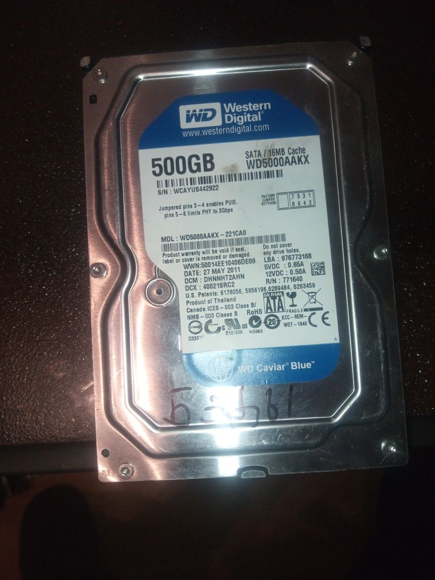 Жосткий диск от40до1000Gb