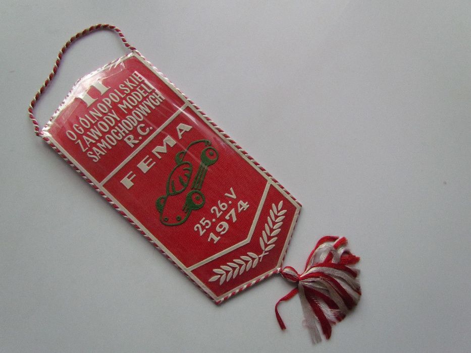 Proporczyk RM SM Osiedle Młodych ZMS Zarząd Dzielnicy Łódź Polesie